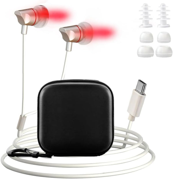 2026 Upgraded 650nm Red Light Therapy Device, 2-in-1 Wearable Red Light for Ears & Nose, Type-C Powered, Daily Ear Care, Nose Comfort & Hearing Wellness Support
