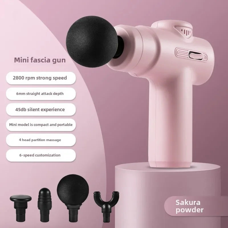 Massage gun interchangeable attachment heads